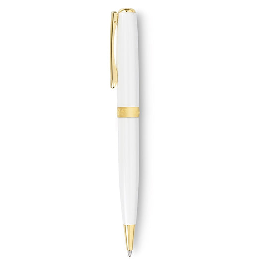 Diplomat Excellence A2 Pearl White Gold easyFLOW Ball Pen D40219040