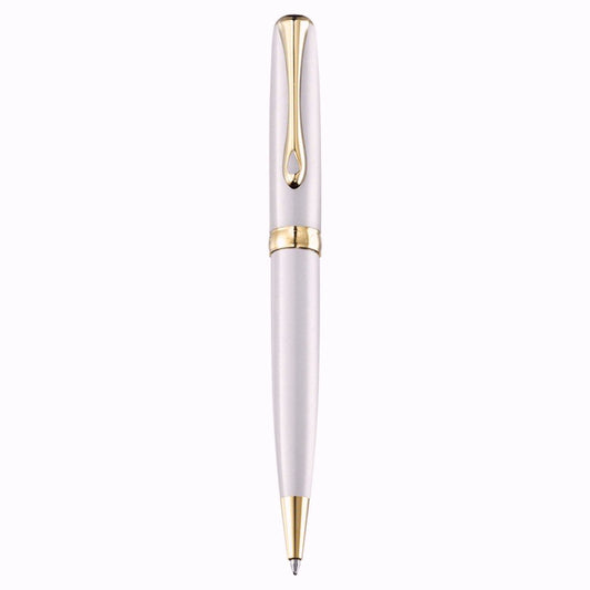 Diplomat Excellence A2 Pearl White Gold easyFLOW Ball Pen D40219040