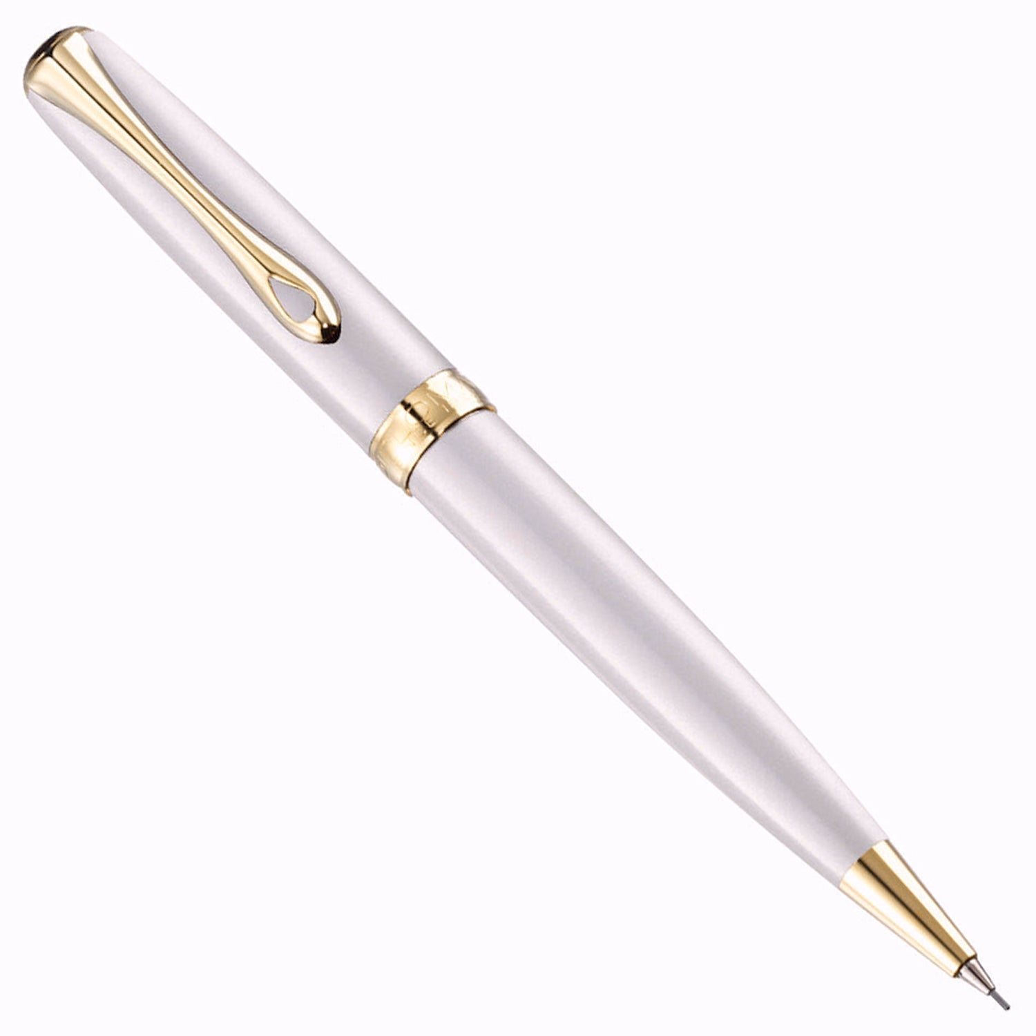 Diplomat Excellence A2 Pearl White Gold Mechanical Pencil (0.7 MM) D40219050