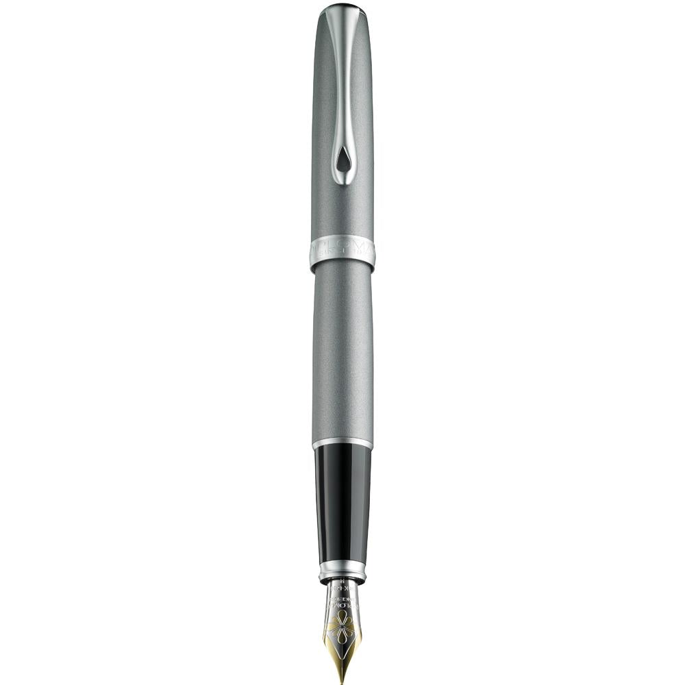 Diplomat Excellence A2 Venezia Platin Matt Chrome 14K Gold Fountain Pen