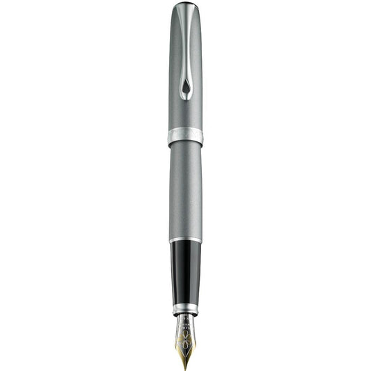 Diplomat Excellence A2 Venezia Platin Matt Chrome 14K Gold Fountain Pen