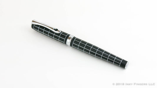 Diplomat Excellence A Plus Rhomb Guilloche Lapis Black 14K Gold Fountain Pen