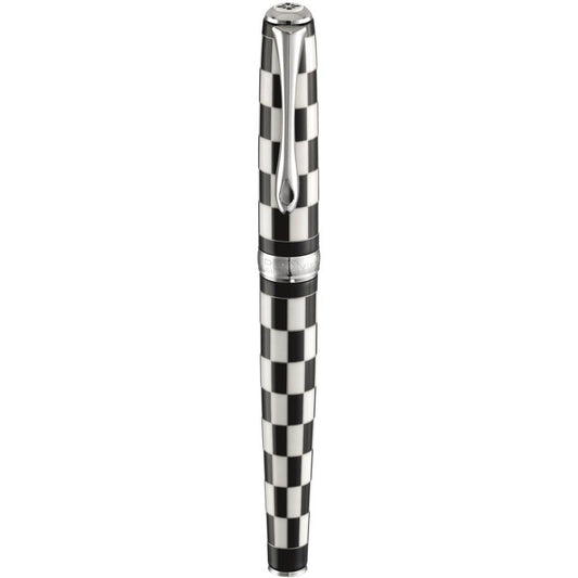 Diplomat Excellence A Plus Rome Black White 14K Gold Fountain Pen