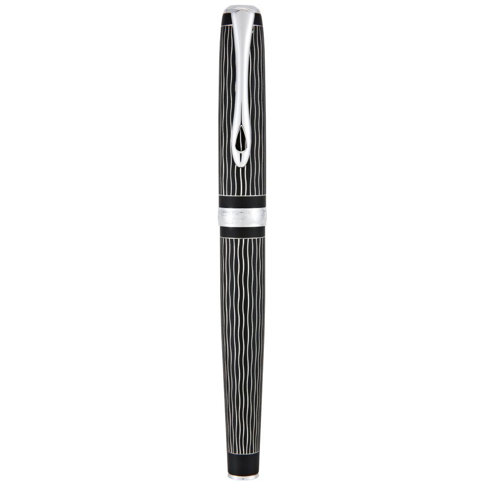 Diplomat Excellence A Plus Wave Guilloche Lapis Black Fountain Pen