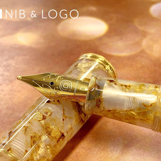 Penlux | Fountain Pen | Grande Koi Gold Crystal