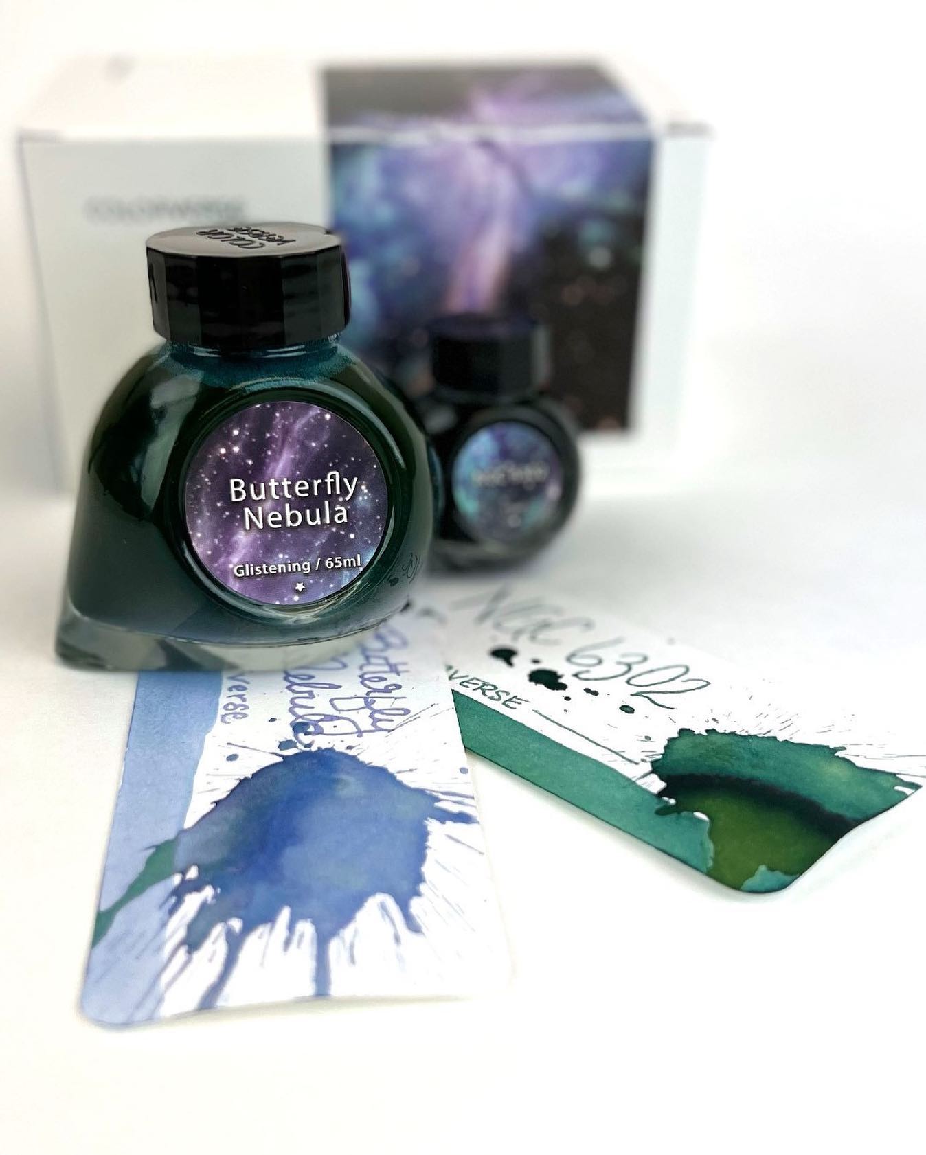 Colorverse | Blue | Fountain Pen Ink Bottled | Special Ink | Butterfly Nebula & NGC 6302 (65ml+15ml)