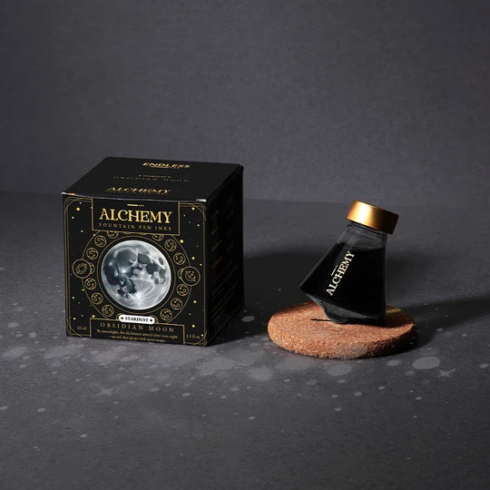 Endless Alchemy Fountain Pen Inks - Obsidian Moon - 45 ML - Stardust