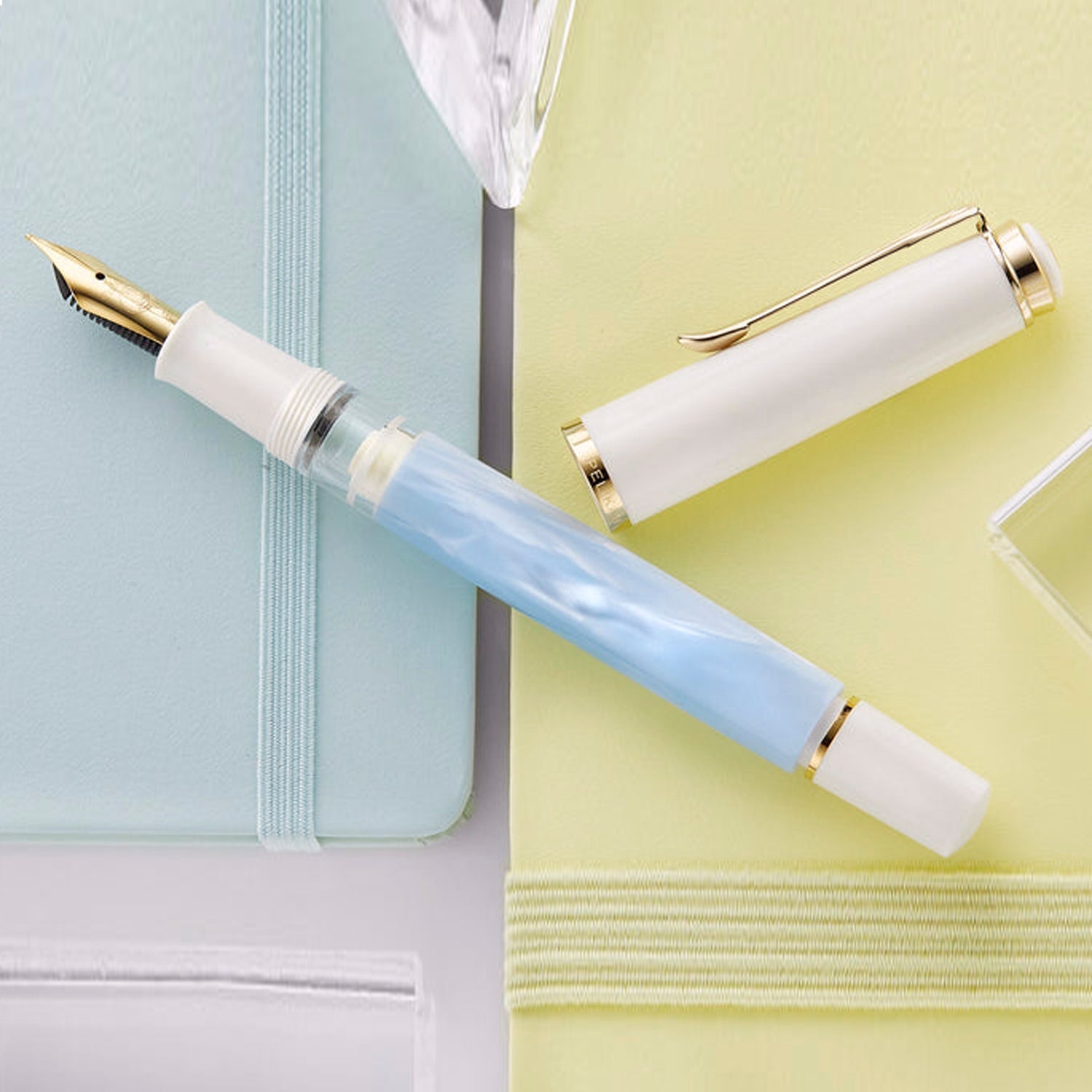 Pelikan Classic M200 SE Pastel Blue Fountain Pen (Special Edition)