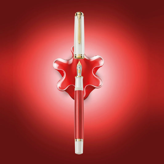 Pelikan Souveran M600 SE Red/White Fountain Pen (Special Edition)