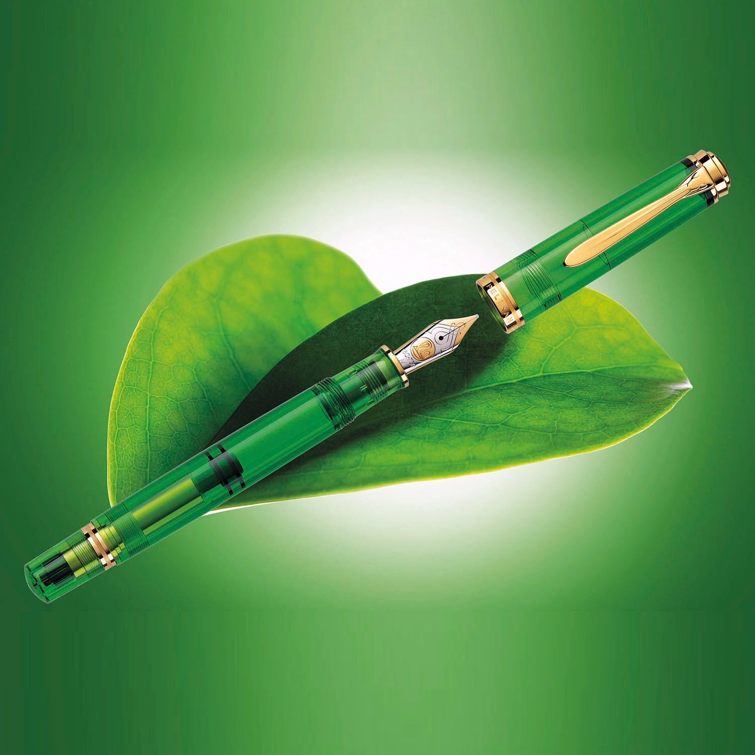 Pelikan Souveran M800 SE Green Demostrator Fountain Pen