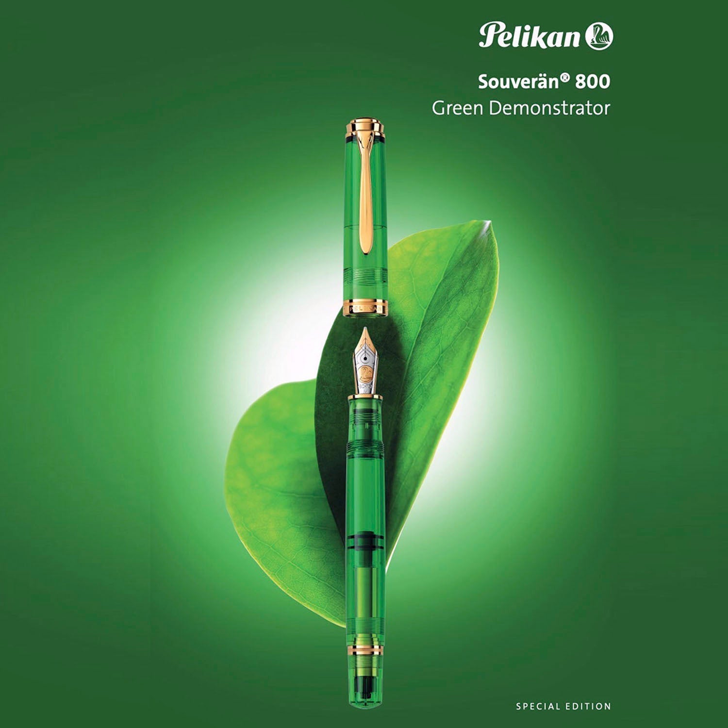 Pelikan Souveran M800 SE Green Demostrator Fountain Pen