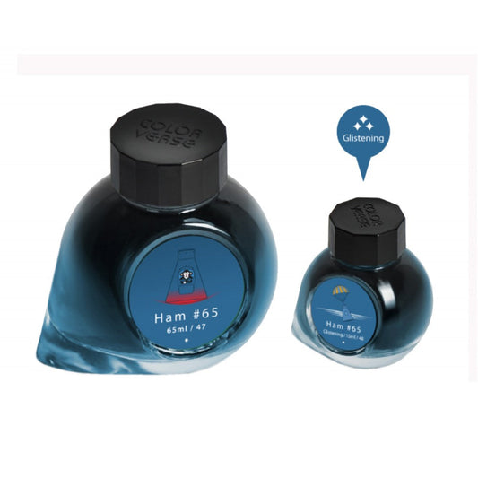 Colorverse Ink | Trailblazer In Space | HAM 65 | Dark Blue | 65ml & 15ml | 2 Bottle Set - penpencilink