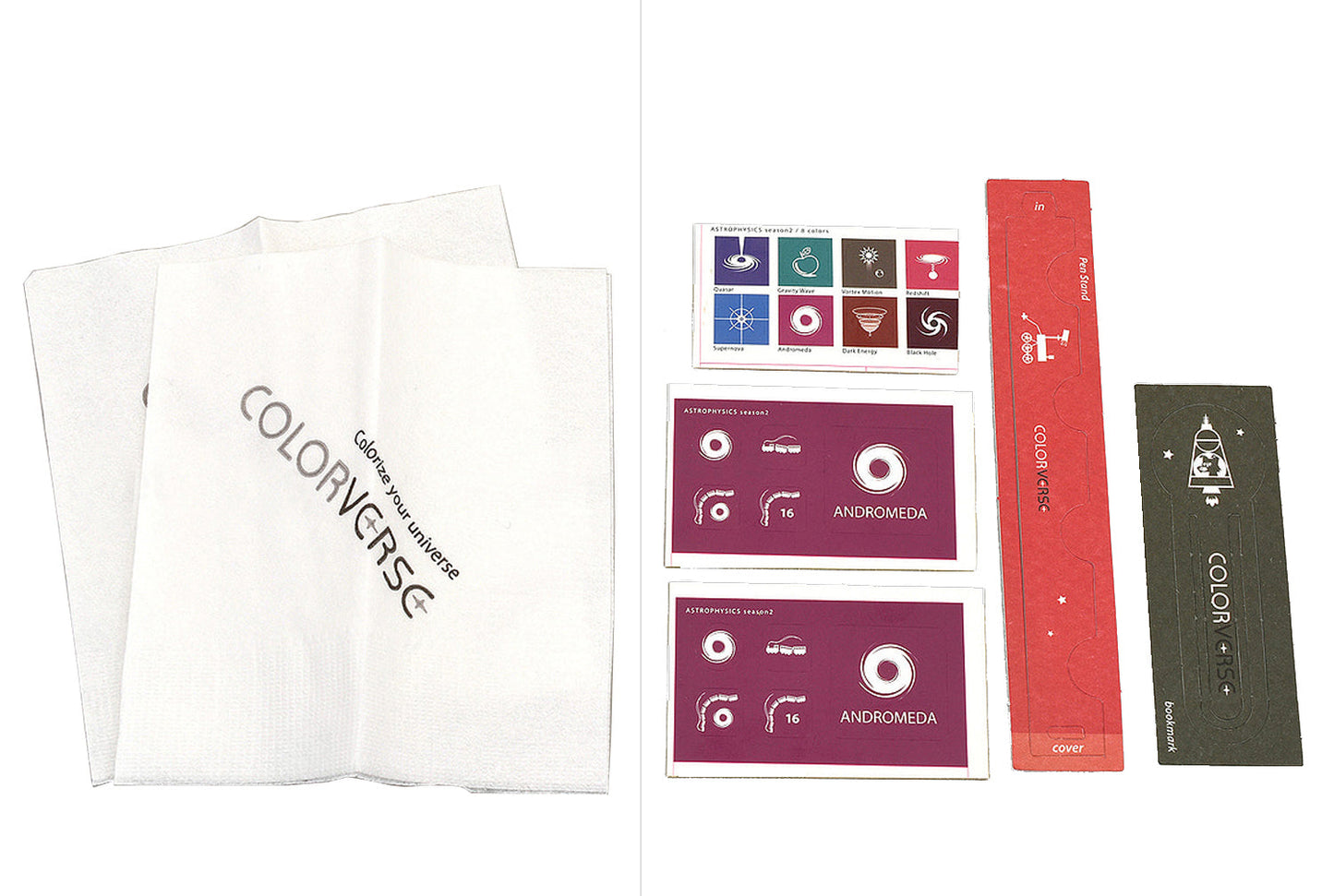 Colorverse | Astrophysics Series | Season 2 | Fountain Pen Ink | Andromeda | Purple | 65ml and 15ml | 2 Bottle Set