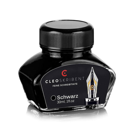 Cleo Skribent | Black Fountain Pen | Ink Bottle | 30 ml