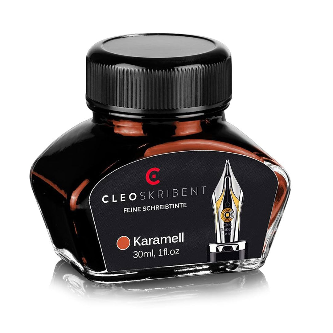 Cleo Skribent | Caramel Fountain Pen | Ink Bottle | 30 ml – Penopedia
