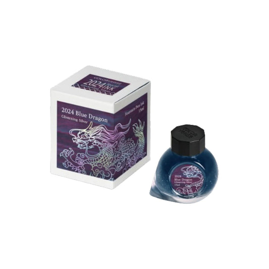 Colorverse | 2024 Special Ink | Glistening Silver | Blue Dragon | Fountain Pen Ink