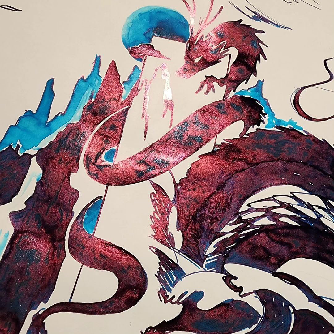 Colorverse | 2024 Special Ink | Standard | Blue Dragon | Fountain Pen ...