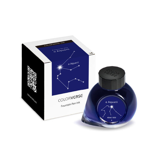 Colorverse | Blue | Fountain Pen Ink Bottled | Project Ink | Aquarii 65ml Classic
