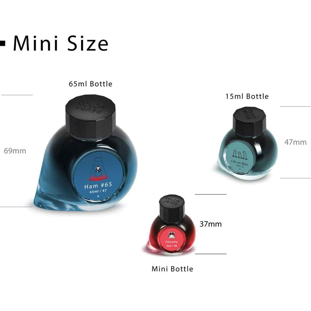 Colorverse Mini | Blue | Fountain Pen Ink Bottled | 5ml | Extra Dimension