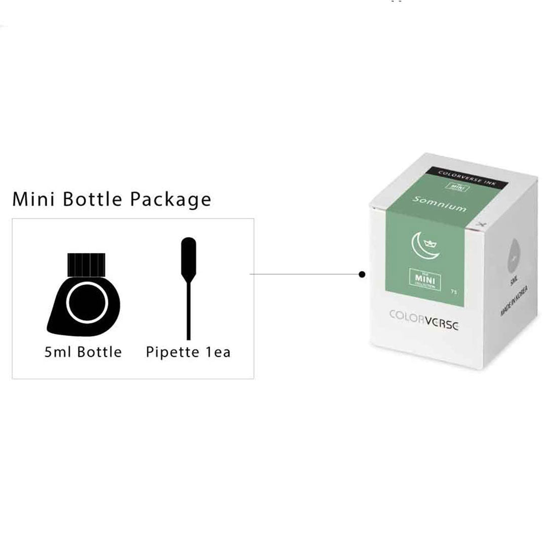 Colorverse Fountain Pen Ink Mini | 5ml | Selectron | Black – Penopedia