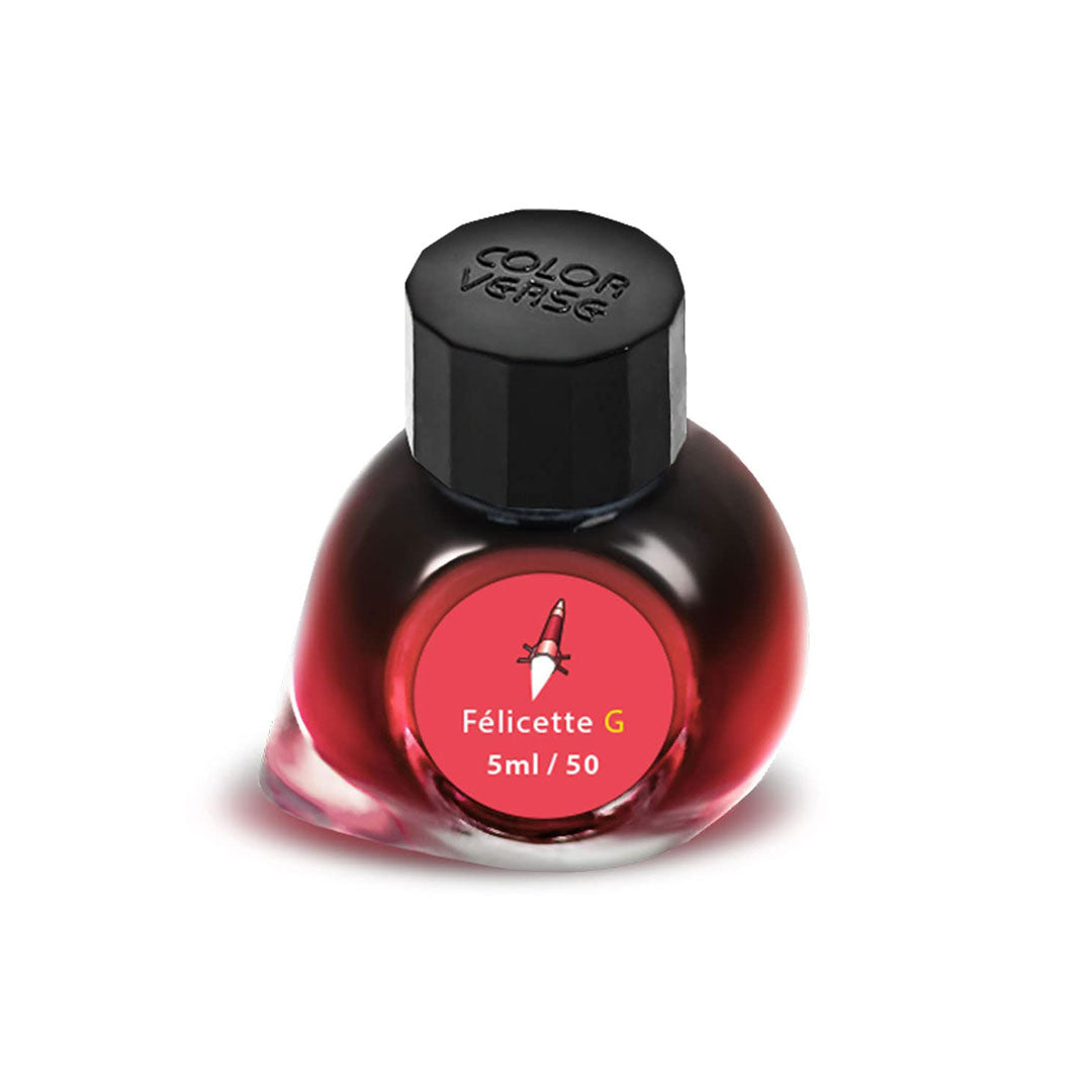 Colorverse Mini | 5ml | Felicette Shimmer | Red | Fountain Pen Ink