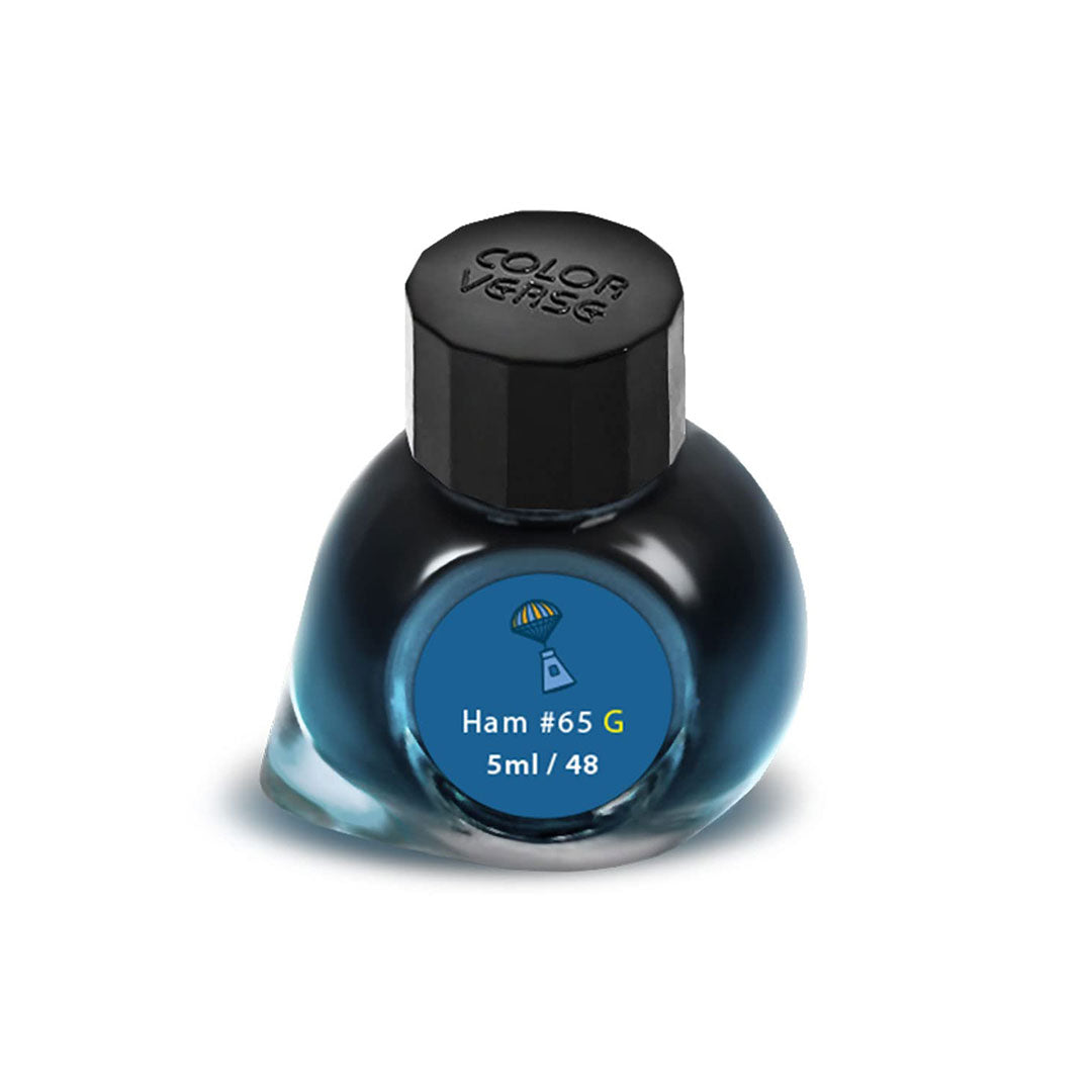Colorverse Mini | Blue | Fountain Pen Ink Bottled | 5ml | Ham #65 Shim ...