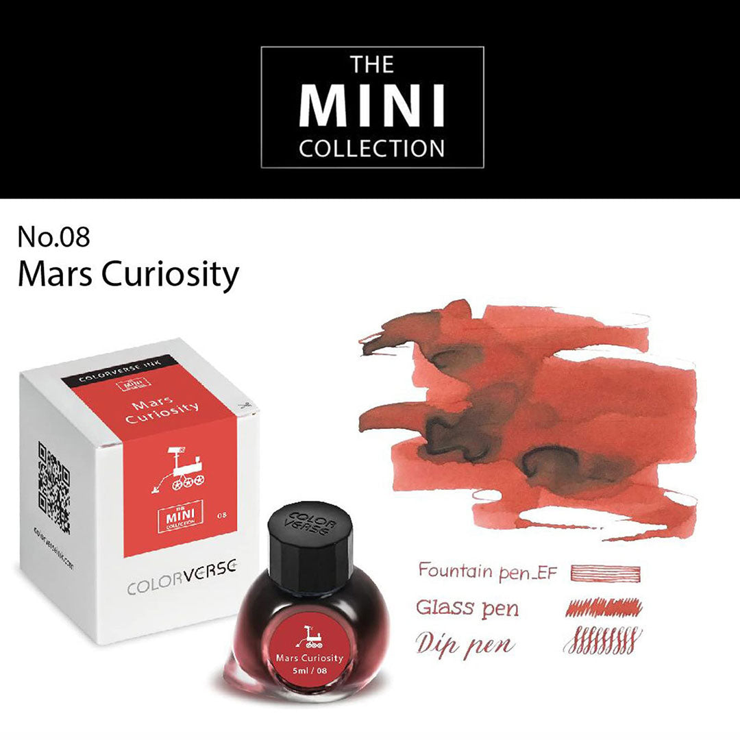 Colorverse Fountain Pen Ink Mini | 5ml | Mars Curiosity | Red