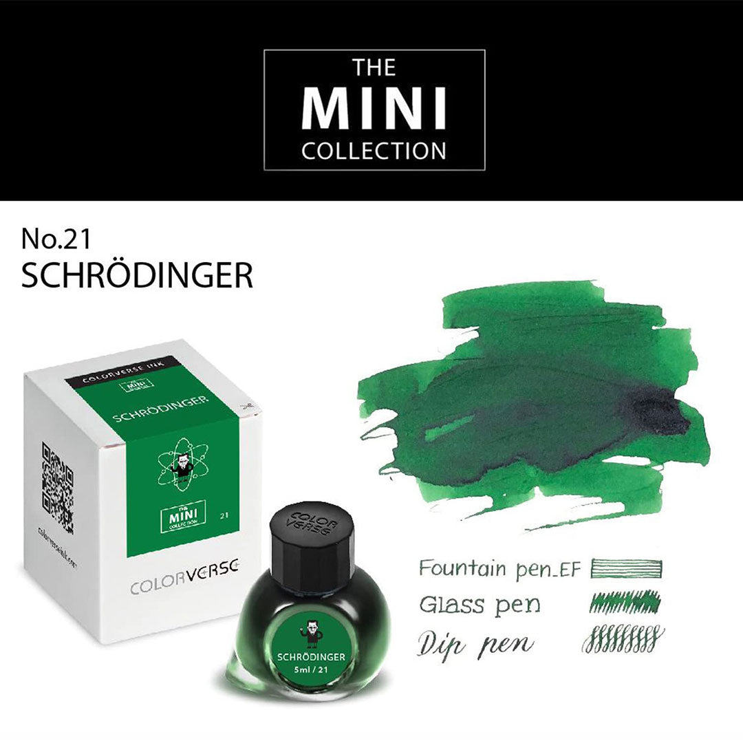 Colorverse Fountain Pen Ink Mini | 5ml | Schrodinger | Green