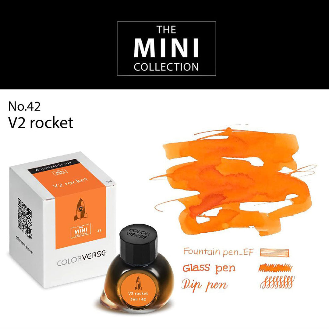 Colorverse Mini | 5ml | V2 Rocket | Orange | Fountain Pen Ink