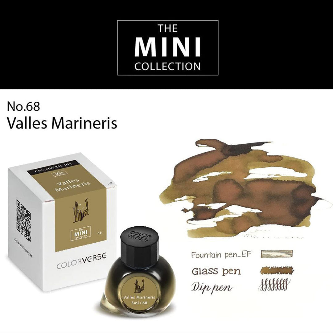 Colorverse Mini | 5ml | Valles Marineris | Yellow | Fountain Pen Ink