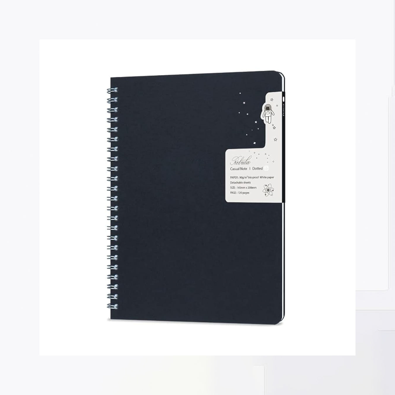 Colorverse | Nebula | Casual Series | Spiral Bound Notebook | Dotted | Dark Navy