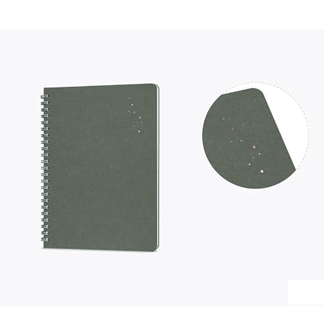 Colorverse | Spiral Bound Note Book | Notebook | Oil Green