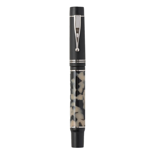 Gioia | Fountain Pen | Alleria | Tramonto Sand Black | Rhodium Trims | Resin
