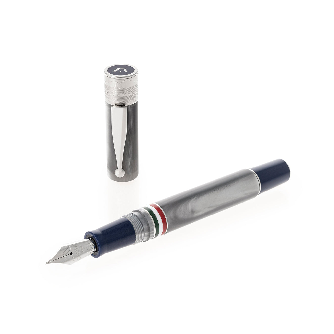 GIOIA | Fountain Pen & Rollerball Pen |Partenope |Madreperla Pearl Rhodium Trims