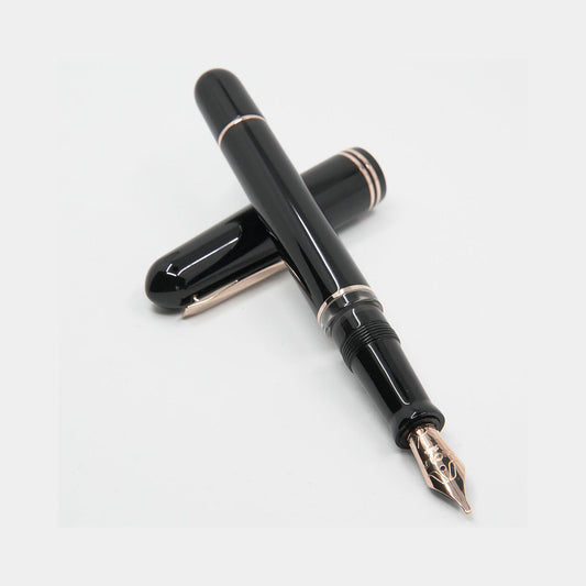 GIOIA | Metis | Fountain Pen | Classic | Black | Rose Gold Trims