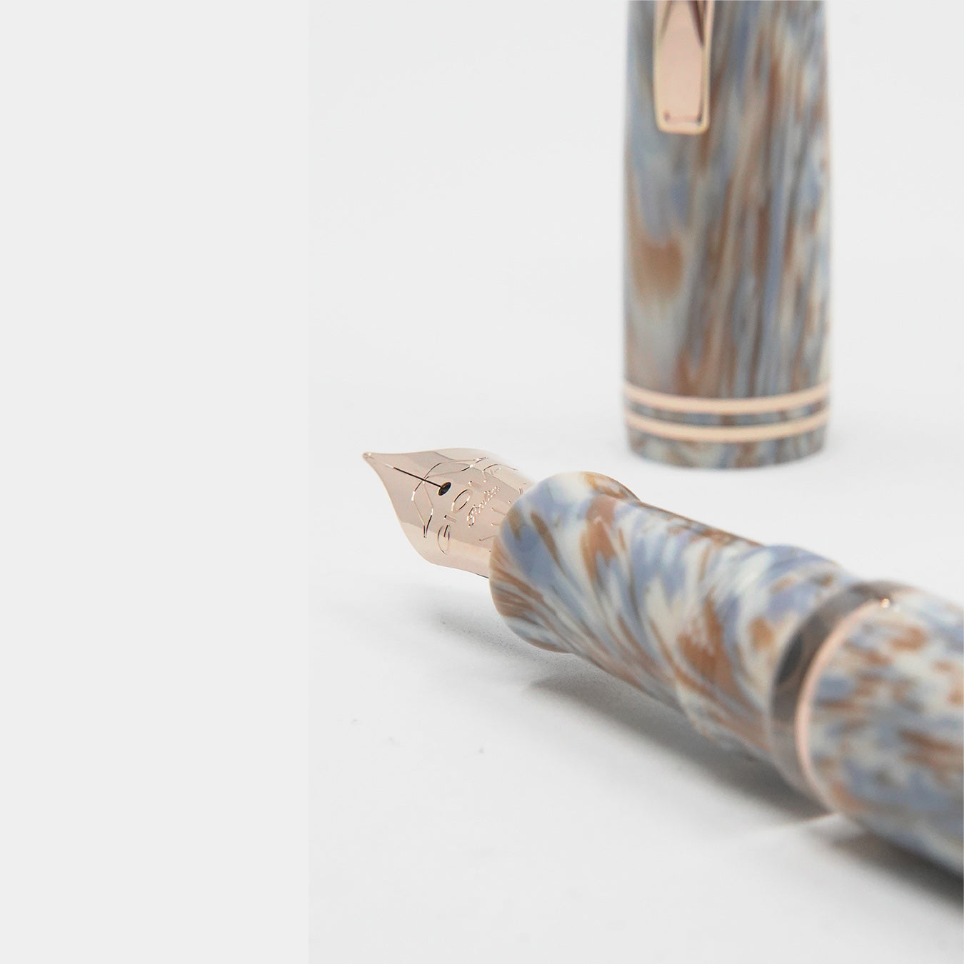 Gioia | Metis | Fountain Pen | Cappuccino | Rose Gold Trims