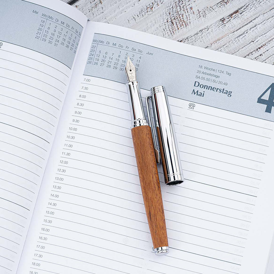 Horner | Legno | Fountain Pen | Rosewood Chrome - penpencilink