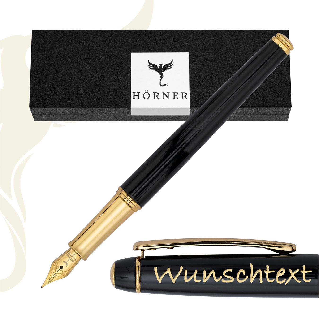 Horner | Nobilis | Fountain Pen | Black-GT