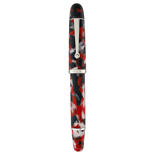 Penlux | Koi | Fountain Pen | King Body (Red,white And Black) | Piston Filling