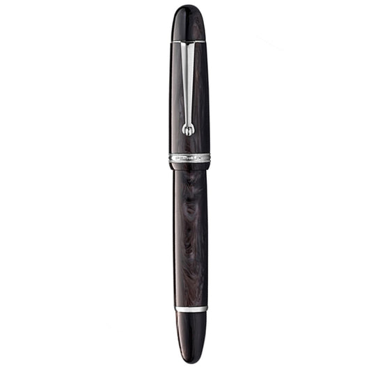 Penlux | Masterpiece Grande | Fountain Ink Pen | Black Wave Body | Piston Filling