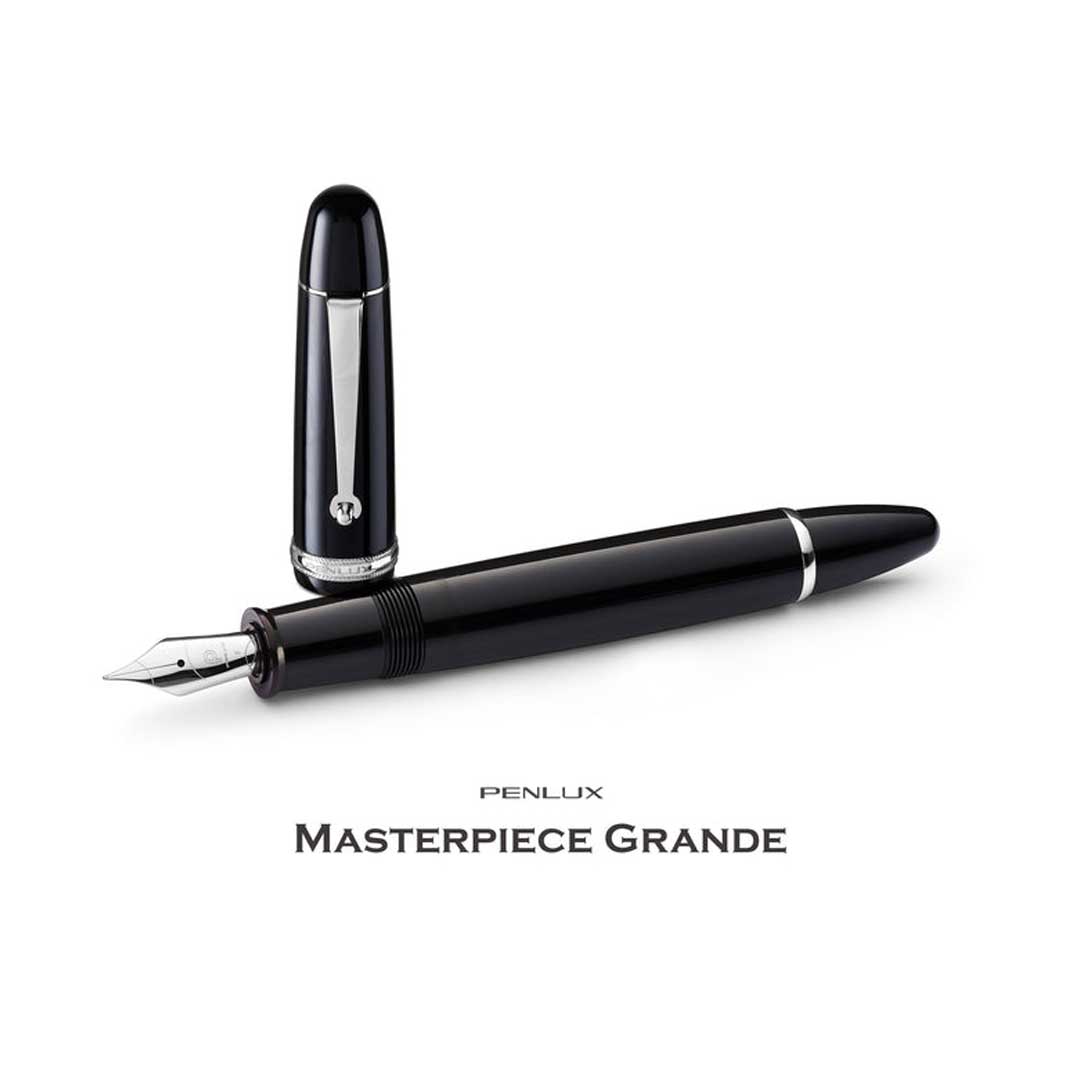 Penlux | Masterpiece Grande | Fountain Pen | Black Body | Piston Filling