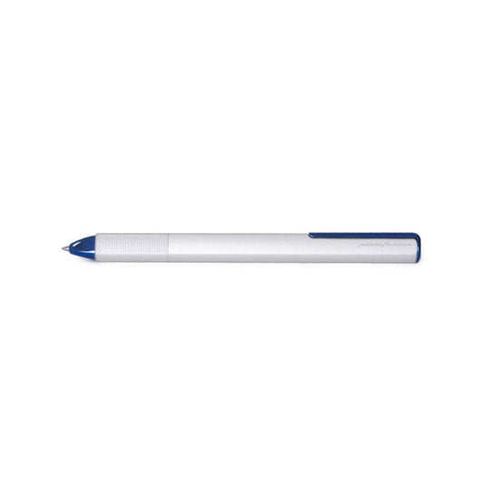 Pininfarina | Pf One Blue&Silver | Retractable Ballpoint Pen with Twist Mechanism