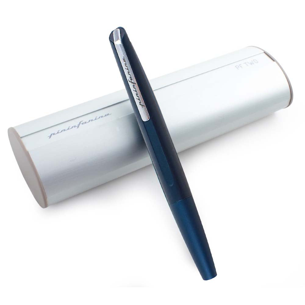 Pininfarina | Pf Two  Dark Blue | Retractable Ballpoint Pen with Twist Mechanism