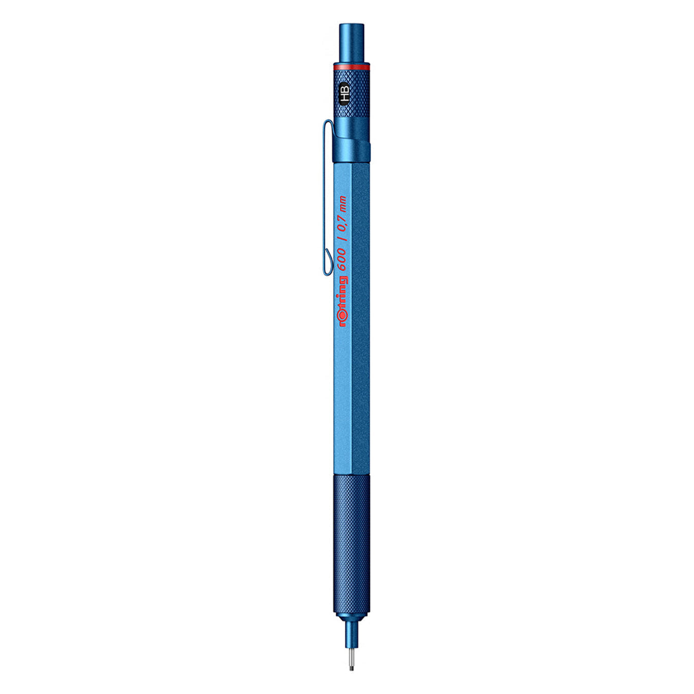 rOtring 600 Mechanical Pencil â€“ Blue, 0.7mm, Metal Knurled Grip ...