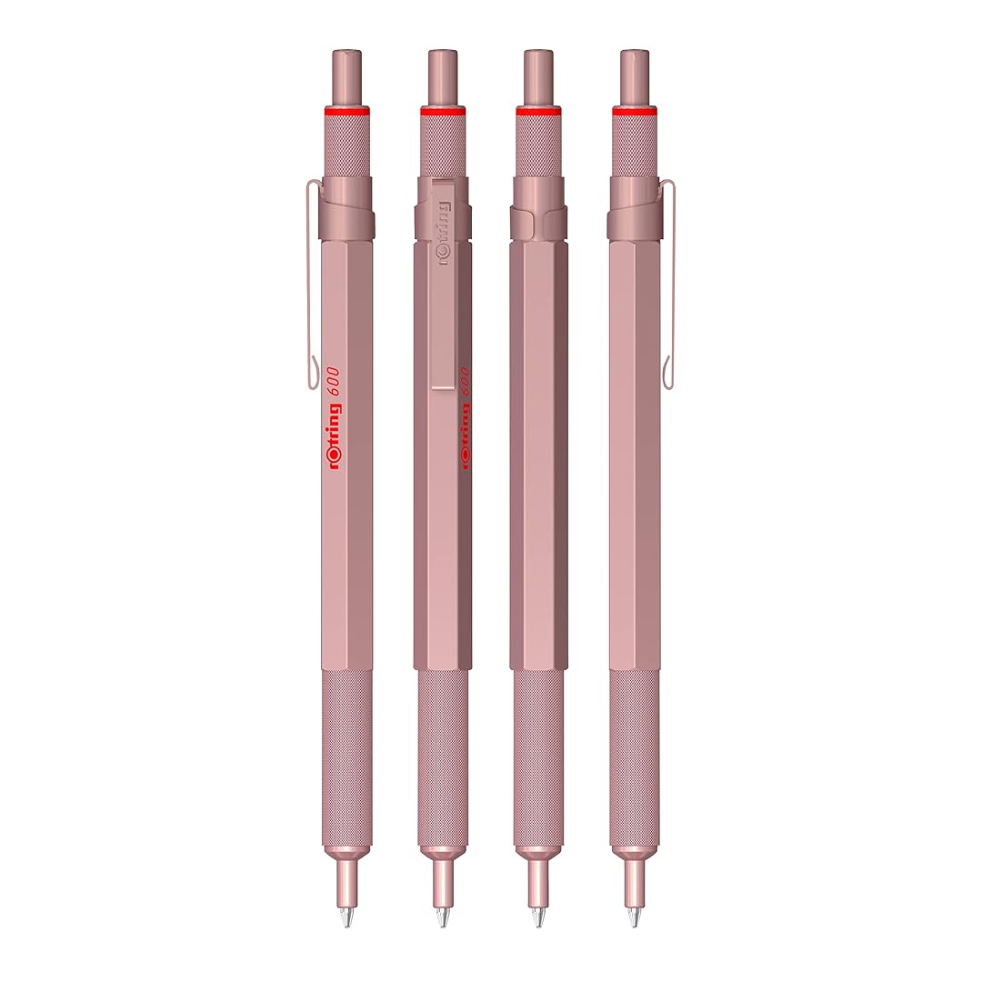 Rotring | 600 Series | Ballpoint Pen | Medium | Rose Gold