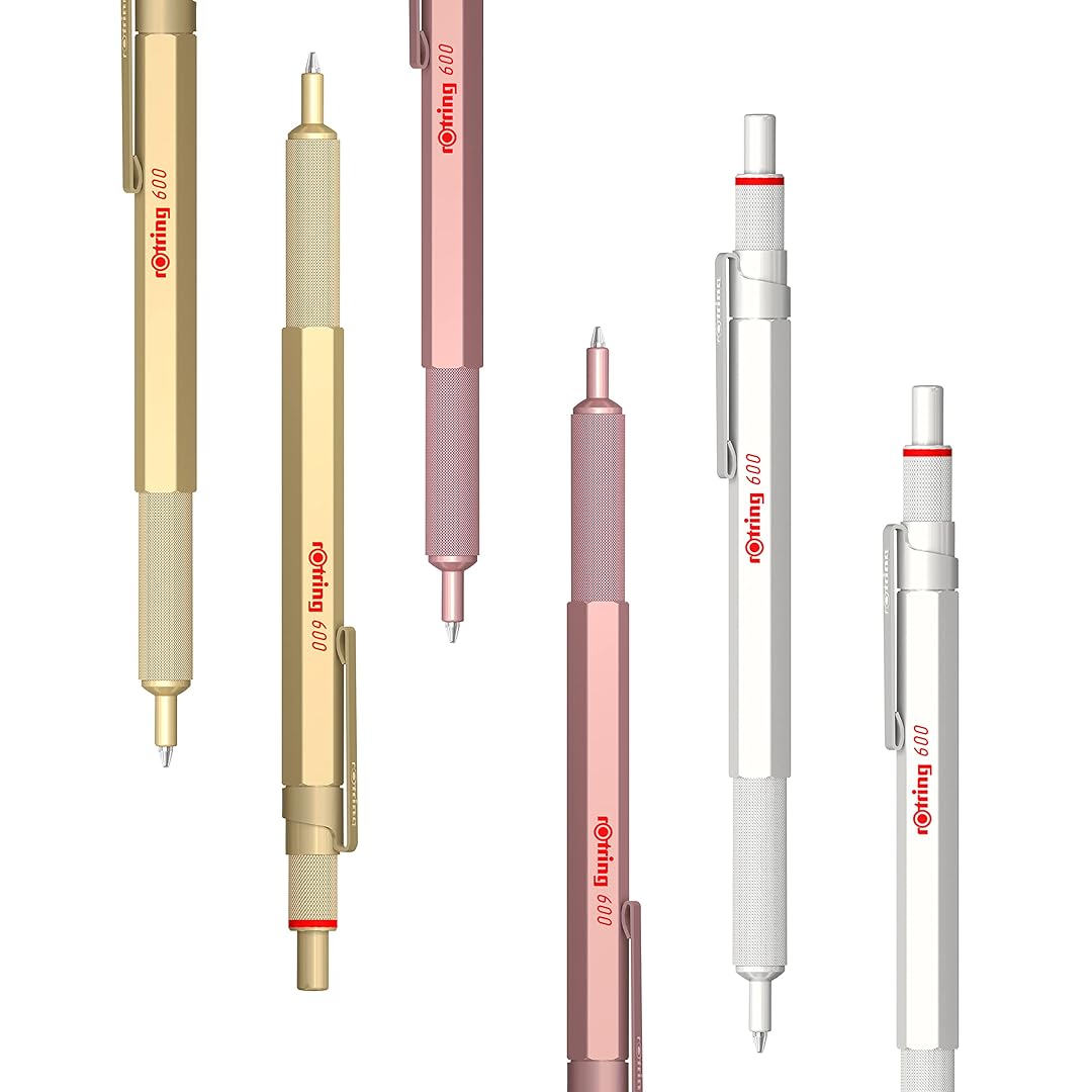 Rotring | 600 Series | Ballpoint Pen | Medium | Rose Gold