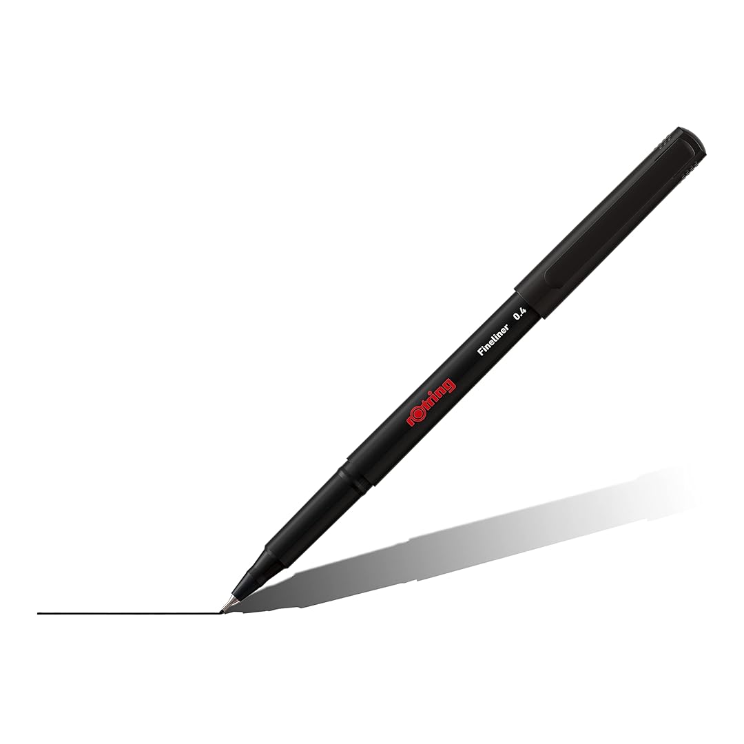 Rotring | Liner Fineliner Pens | Assorted Colours | Pack of 10 Pieces | 0.4mm