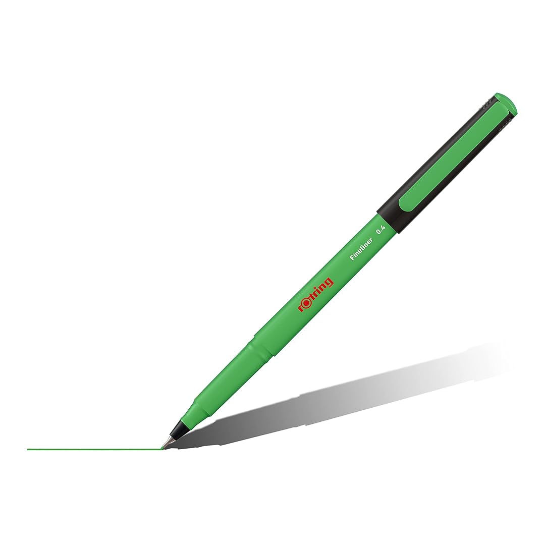 Rotring | Liner Fineliner Pens | Assorted Colours | Pack of 4 Pieces | 0.4mm