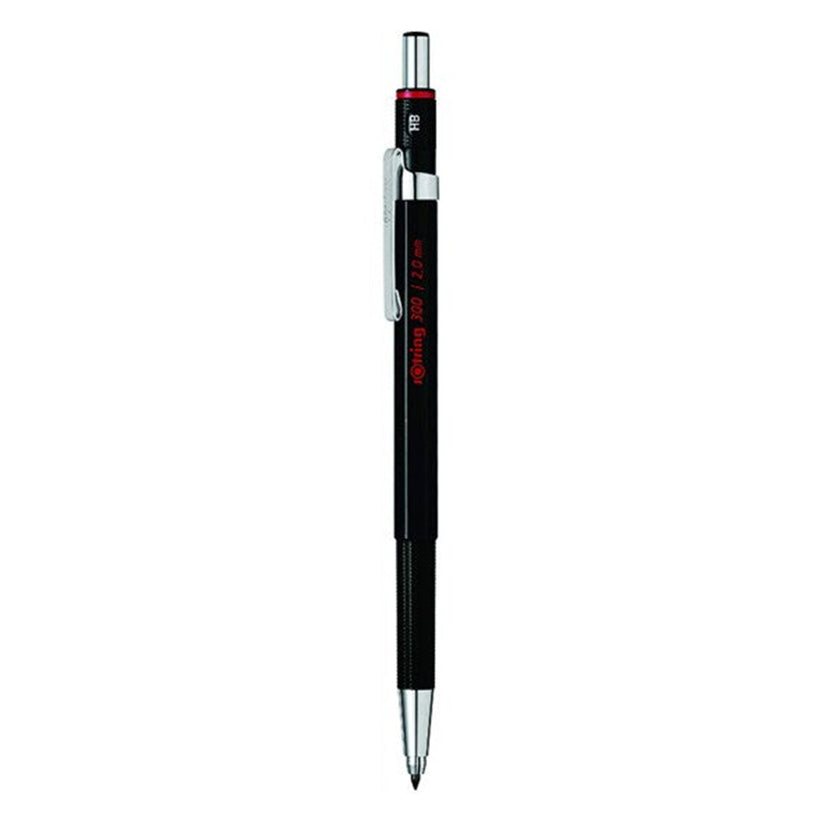 rOtring 300 Mechanical Pencil â€“ 2.0mm HB Lead, Black Barrel – Penopedia