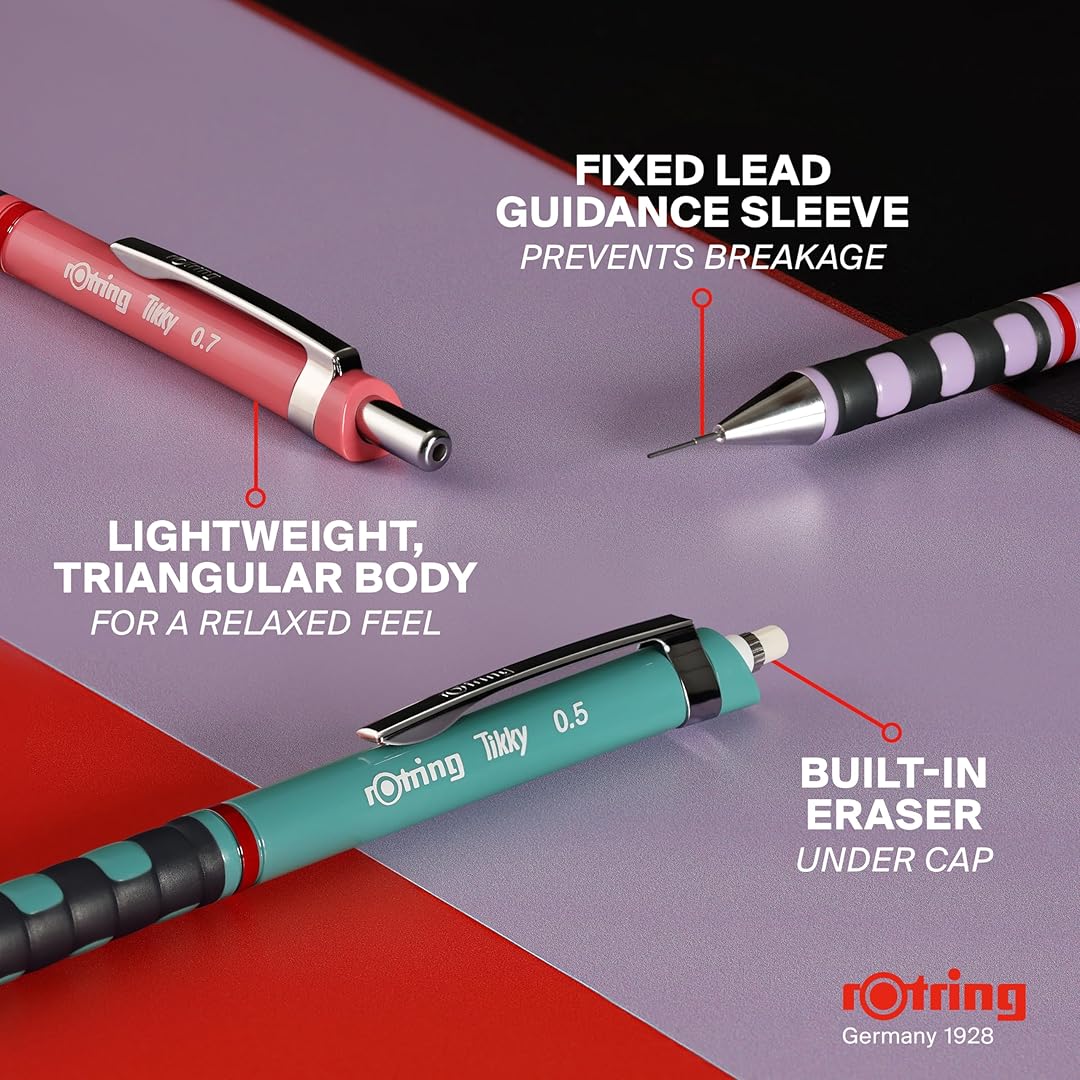 Rotring | Tikky | Mechanical Pencil | 0.7mm | Orchid Bloom